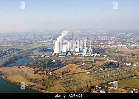 Grosskrotzenburg Power Station, Germany, Hesse, Hainburg Stock Photo ...