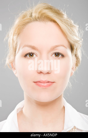 Portrait of a young blonde woman Stock Photo
