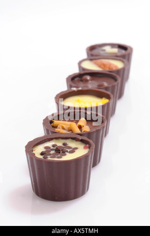 Chocolate pralines Stock Photo