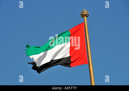 UAE flag, United Arab Emirates Stock Photo