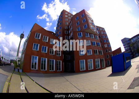 zollhof building gehry modern art dusseldorf germany deutschland urban ...