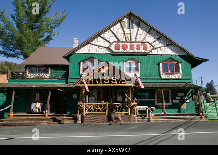 Hoss Store Long Lake Adirondack Mountains Hamilton County New York Stock Photo