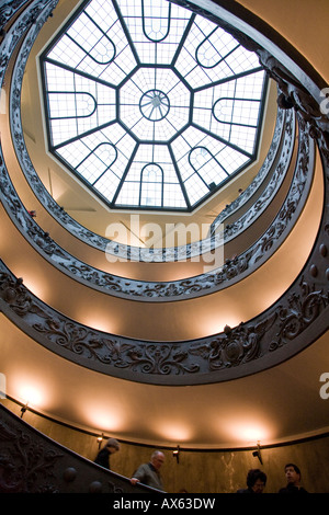 Circular stair in the Vatican Museum Stock Photo