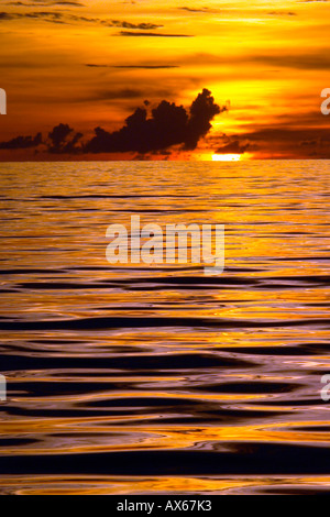 Philippines, sunset at sea Stock Photo