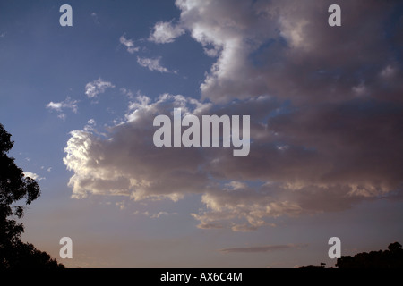 Altocumulus and Altostratus Clouds at Sunset Stock Photo - Alamy