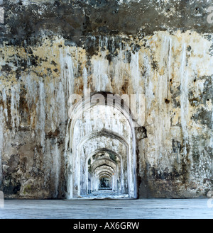 Empty archway of castle, San Juan De Ulua, Veracruz, Mexico Stock Photo