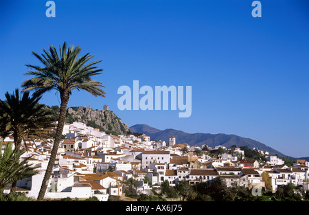 Gaucin, white Village, inland  Costa del Sol, Malaga  Andalucia Spain Stock Photo