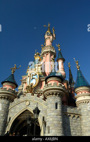 Magic Kindom castle in Disneyland paris Stock Photo