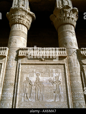 EG - LUXOR:  Temple of Hathor at Dendera near Luxor Stock Photo