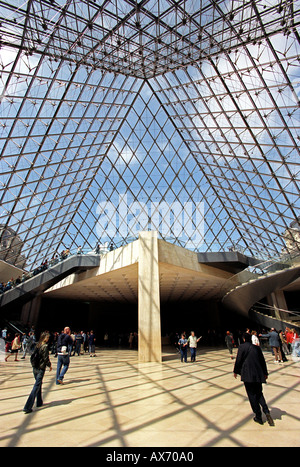 The Louvre museum in Paris France Stock Photo