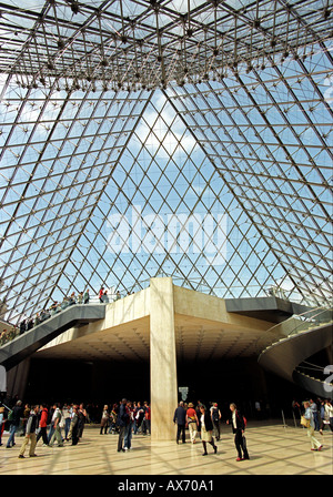 The Louvre museum in Paris France Stock Photo