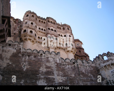 Palace of Meherangarh fort Jodhpur Rajasthan India Stock Photo