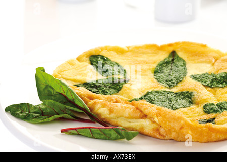 Chard Omelette Stock Photo