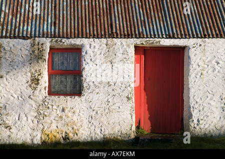Old cottage near Ballyvaughn in the Burren County Clare Ireland Stock Photo