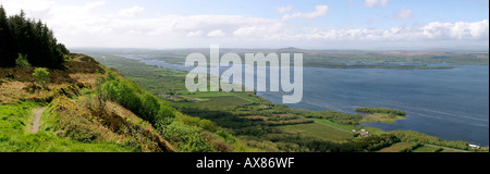 Co Fermanagh Lower Lough Erne from Lough Navar viewpoint Stock Photo