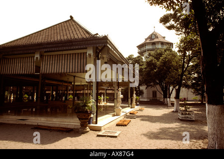 Indonesia Java Surakarta Solo Kraton courtyard Stock Photo