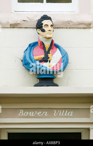 Bust of the Duke of Wellington in Palace Green, Berwick Upon Tweed, Northumberland, England Stock Photo