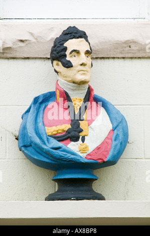 Bust of the Duke of Wellington in Palace Green, Berwick Upon Tweed, Northumberland, England Stock Photo