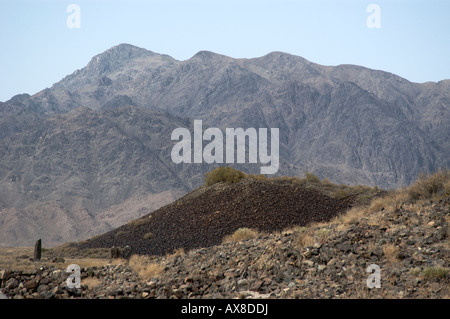 Kurgans of Bes Shatyr (five tents), Almaty,  Kazakhstan Stock Photo