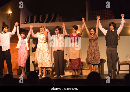 High school students perform Neil Simon s Brighton Beach Memoirs Stock Photo