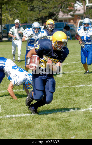 American High School Football Action Stock Photo