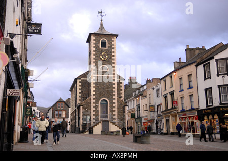 Moot Hall in the picturesque Lake District town of Keswick UK Stock Photo