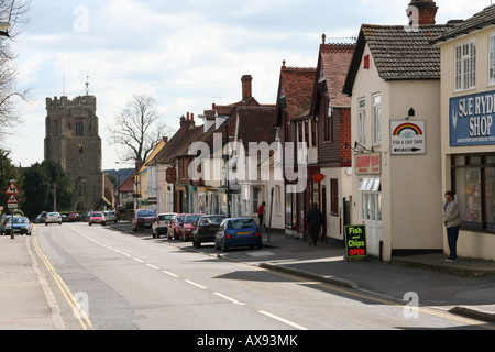 earls colne essex village high street england Stock Photo: 16769356 - Alamy