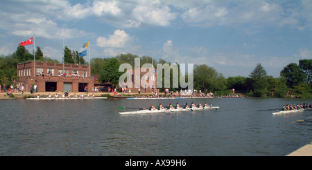 Oxford University Eights Week on the River Thames Stock Photo