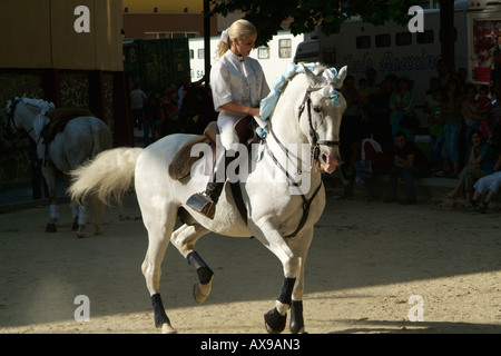 Sónia Matias, famous portuguese female bullfighter Stock Photo