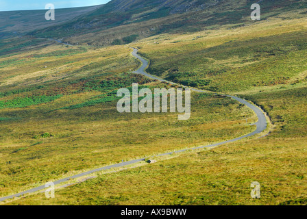 Road toward Catlow Hill in the forest of Bowland Stock Photo