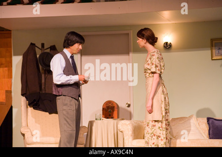 High school students perform Neil Simon s Brighton Beach Memoirs Stock Photo