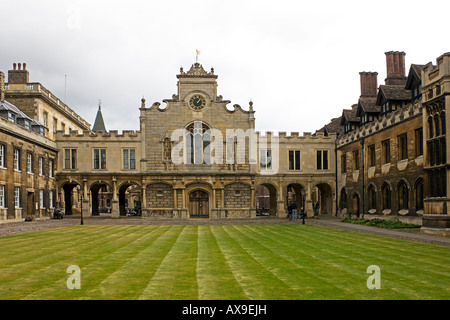 Peterhouse. Old Court, facing the chapel Cambridge. Cambridgeshire. East Anglia. UK. Stock Photo