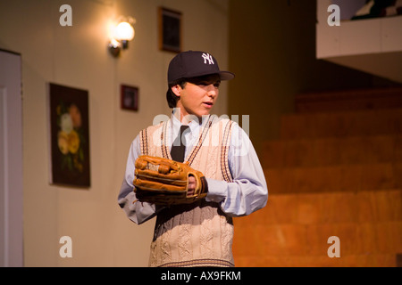 High school students perform Neil Simons Brighton Beach Memoirs Stock Photo