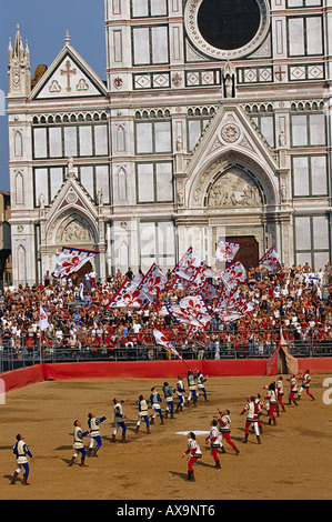 Calcio Storico Fiorentino, Florence, Tuscany Italy Stock Photo