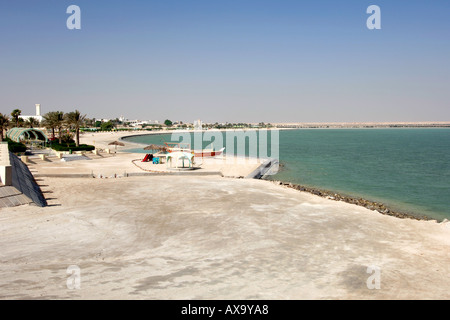 The beachfront of the Al Khor fishing village in Qatar. Stock Photo