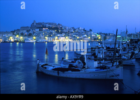 Fischerhafen, Ibiza Stadt, Ibiza Balearen, Spanien Stock Photo