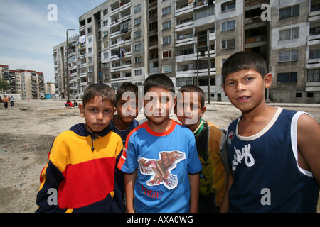Two million gypsies are living in Bulgaria which is 10 of the population Gypsies or Roma are discriminated by native Bulgarians Stock Photo