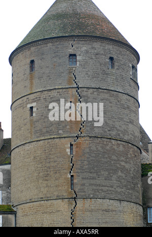 Semur en Auxois in Burgundy France Stock Photo