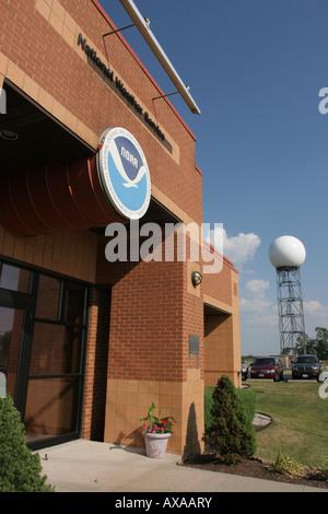noaa weather station wilmington ohio doppler radar Stock Photo