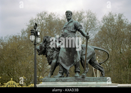 Detail on Queen Victoria Monument London Stock Photo