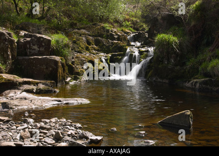 Glenashdale Falls near Whiting Bay - Isle of Arran Stock Photo
