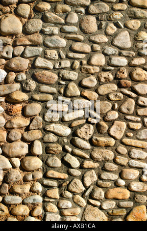 rock wall patter of stones Stock Photo