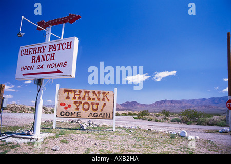 Legal Brothels, Crystal, Nevada USA Stock Photo