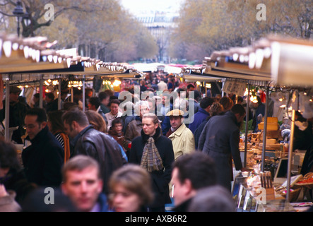 Market Day, Bastille, Paris France Stock Photo