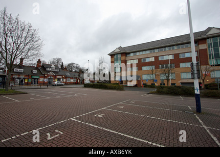 Farnborough Hampshire Main Railway Station with Adjacent Office Building Stock Photo