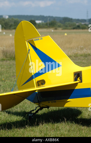 Tail section of Piper Cub airplane Bayport Aerodrome Long Island New ...