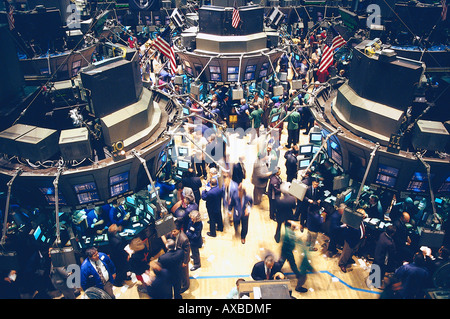 New York Stock Exchange, Interior, Wall Street, Manhattan NYC, USA Stock Photo