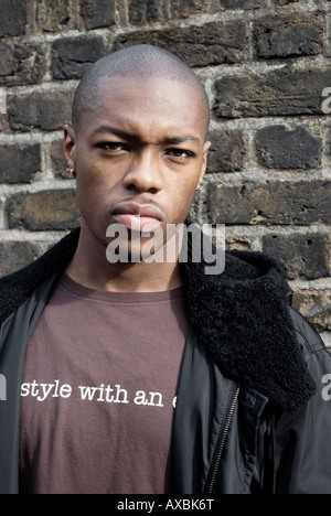 Portrait of a young black-caribbean man Stock Photo