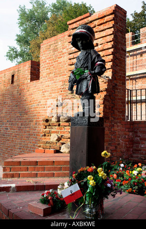 The Little Soldier monument in the Old Town, Warsaw, Poland Stock Photo