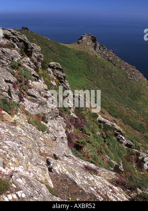 Remains of a Second World War lookout post at Bolt Head South Devon Stock Photo